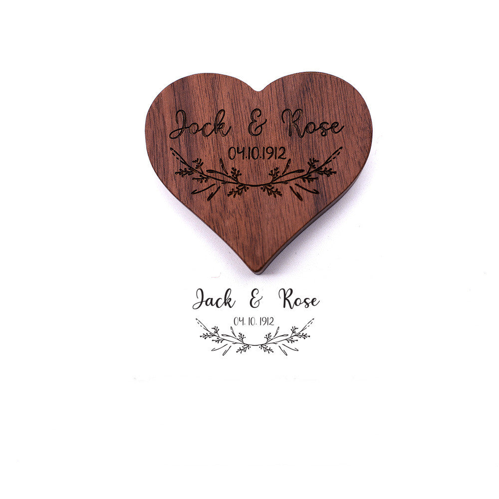 Solid Wood Portable Jewelry Storage Box