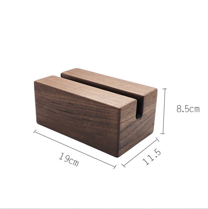 Walnut Solid Wood Tissue Box