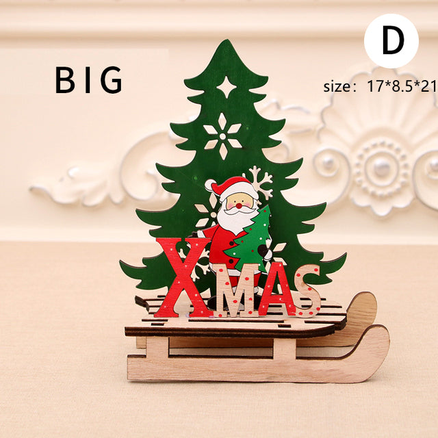 Christmas Wooden Gift Box Ornament – Festive Holiday Decoration & Gift