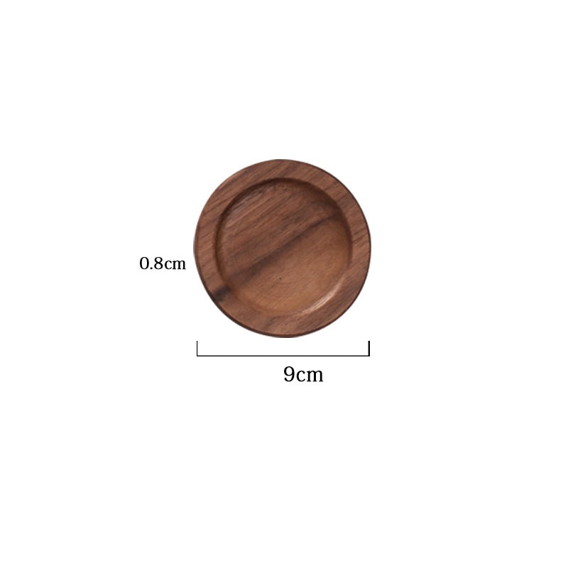 Handcrafted Japanese Walnut Tea Coaster for Kung Fu Tea Sets