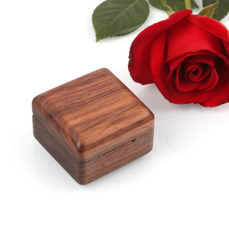 Black Walnut Solid Wood Jewelry Box