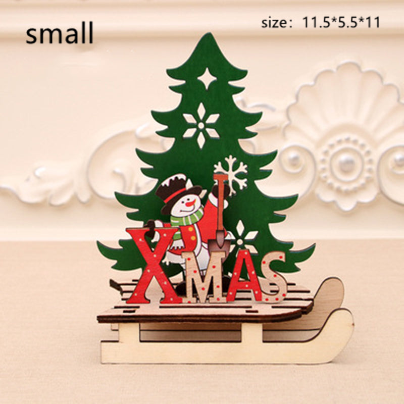 Christmas Wooden Gift Box Ornament – Festive Holiday Decoration & Gift