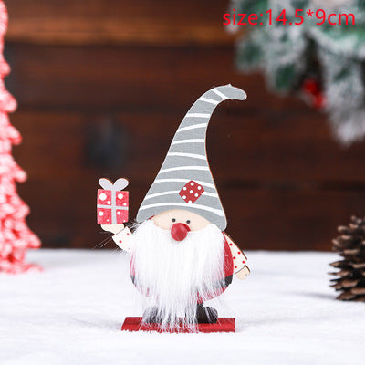 Christmas Wooden Gift Box Ornament – Festive Holiday Decoration & Gift