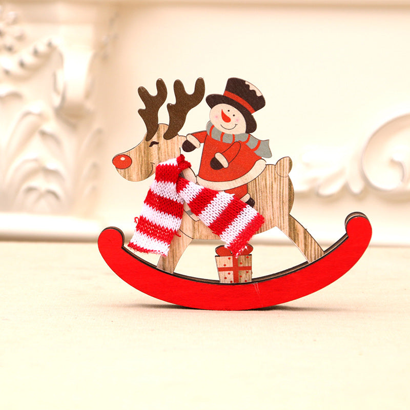 Christmas Wooden Gift Box Ornament – Festive Holiday Decoration & Gift