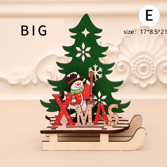 Christmas Wooden Gift Box Ornament – Festive Holiday Decoration & Gift