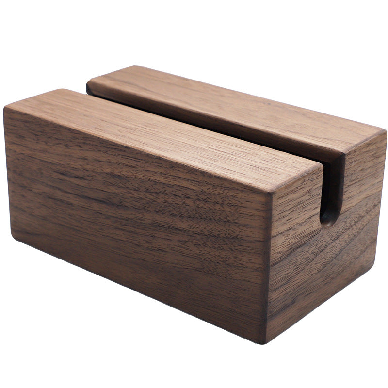 Walnut Solid Wood Tissue Box