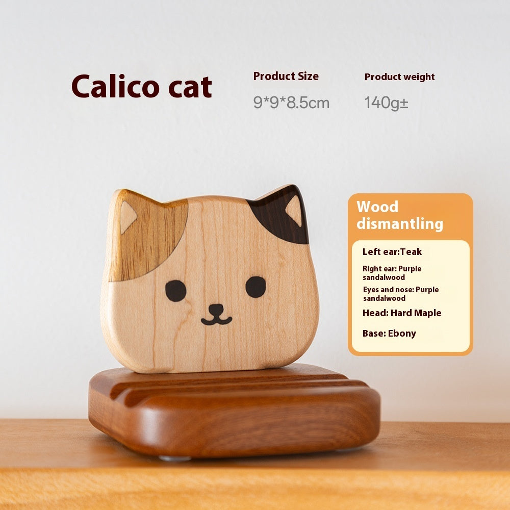 Creative Bunny Wooden Phone Stand – Cute Tatami Style Mobile Holder