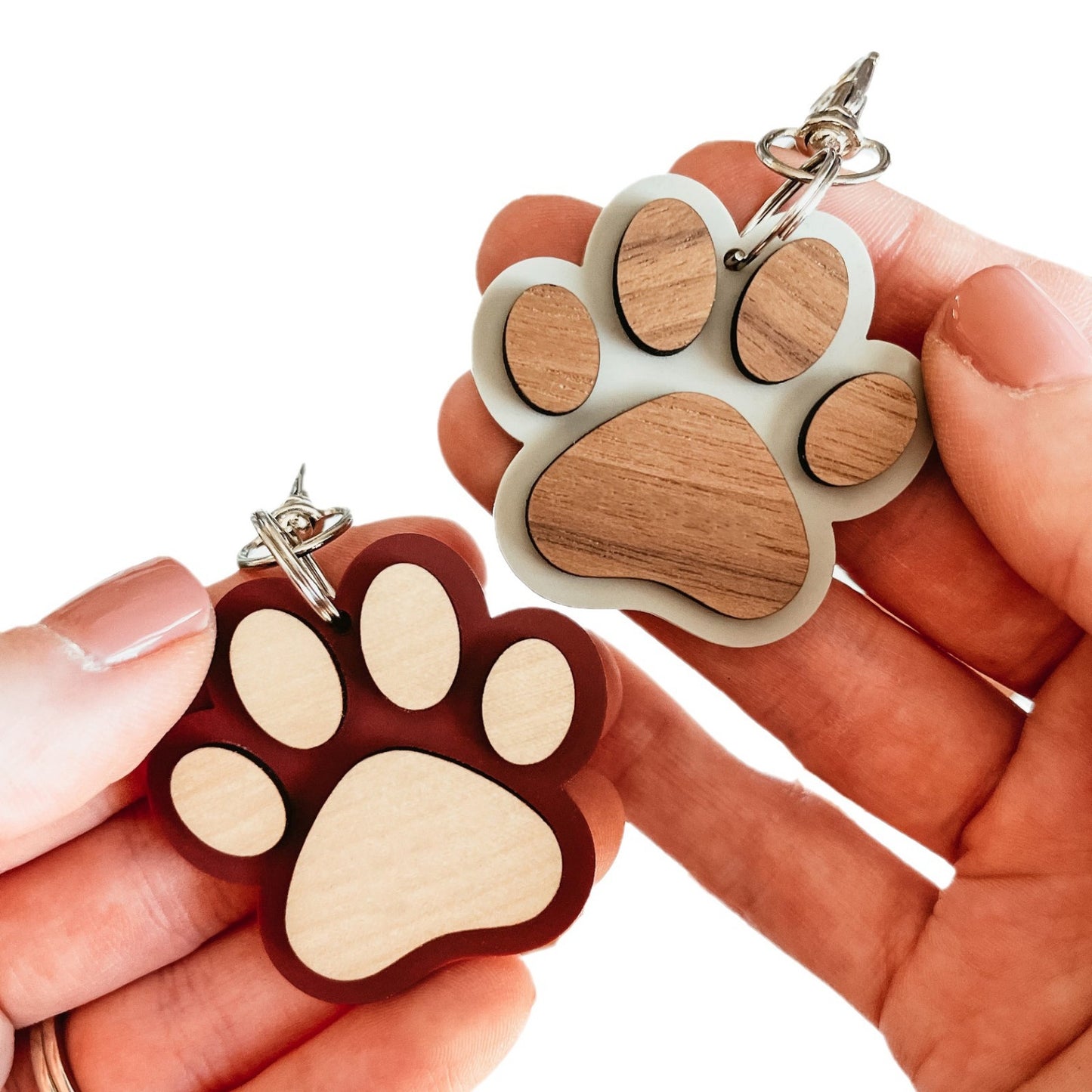 Boxwood Pendant Keychain – Mini Wooden Charm Accessory
