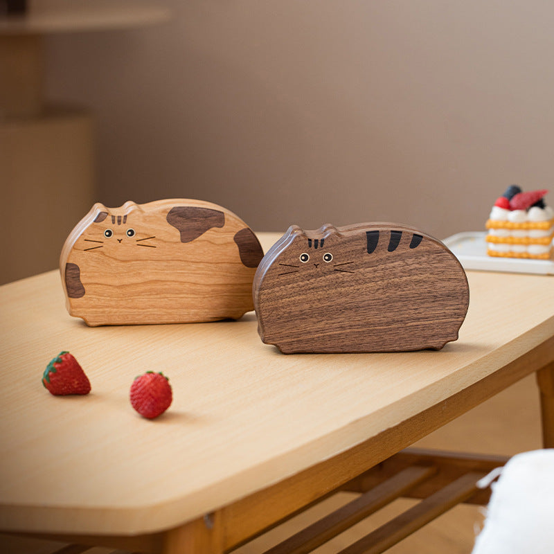 Solid Wood Jewelry Box Desktop Storage Jewelry Box Cute Outing