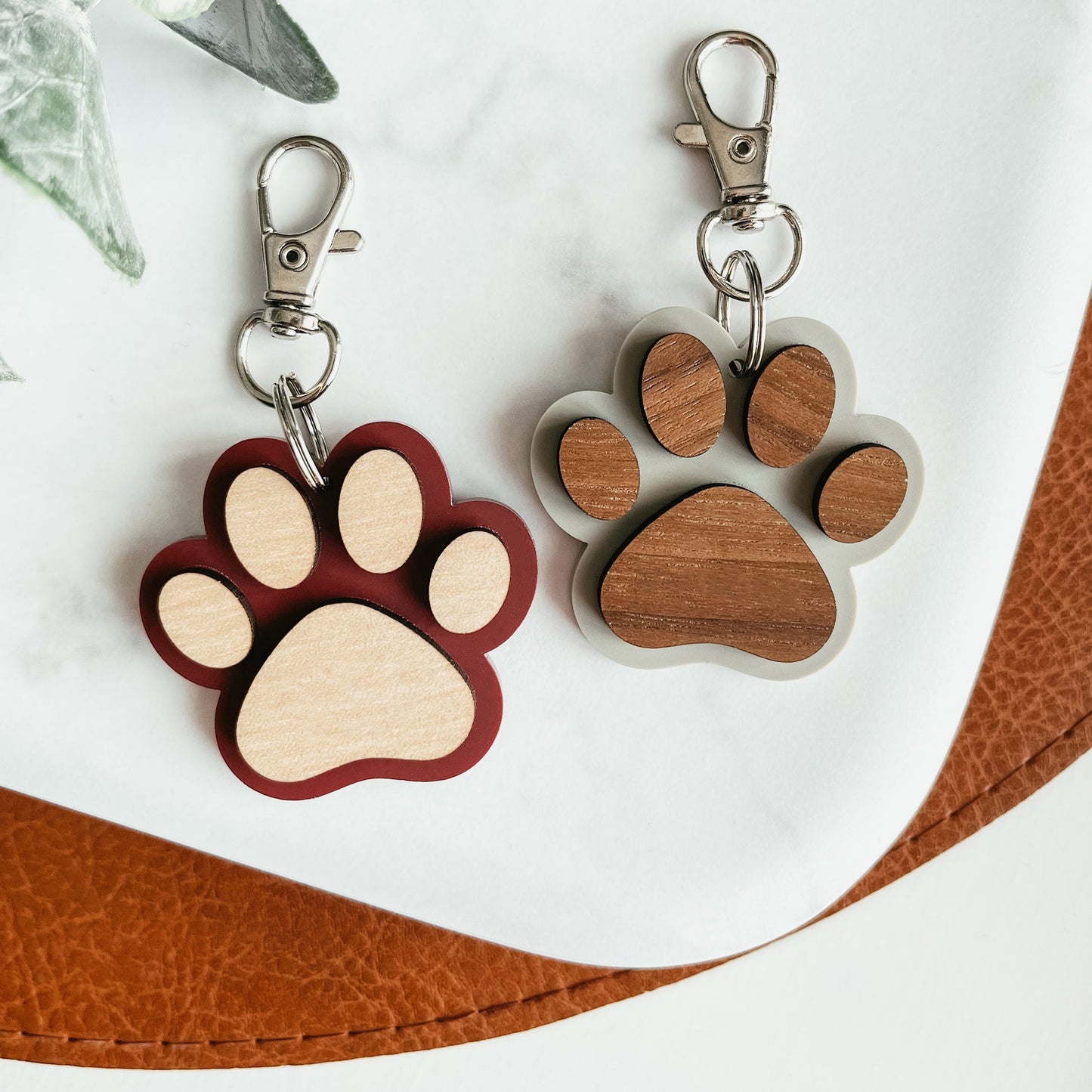 Boxwood Pendant Keychain – Mini Wooden Charm Accessory