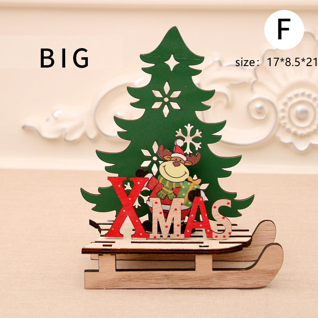 Christmas Wooden Gift Box Ornament – Festive Holiday Decoration & Gift