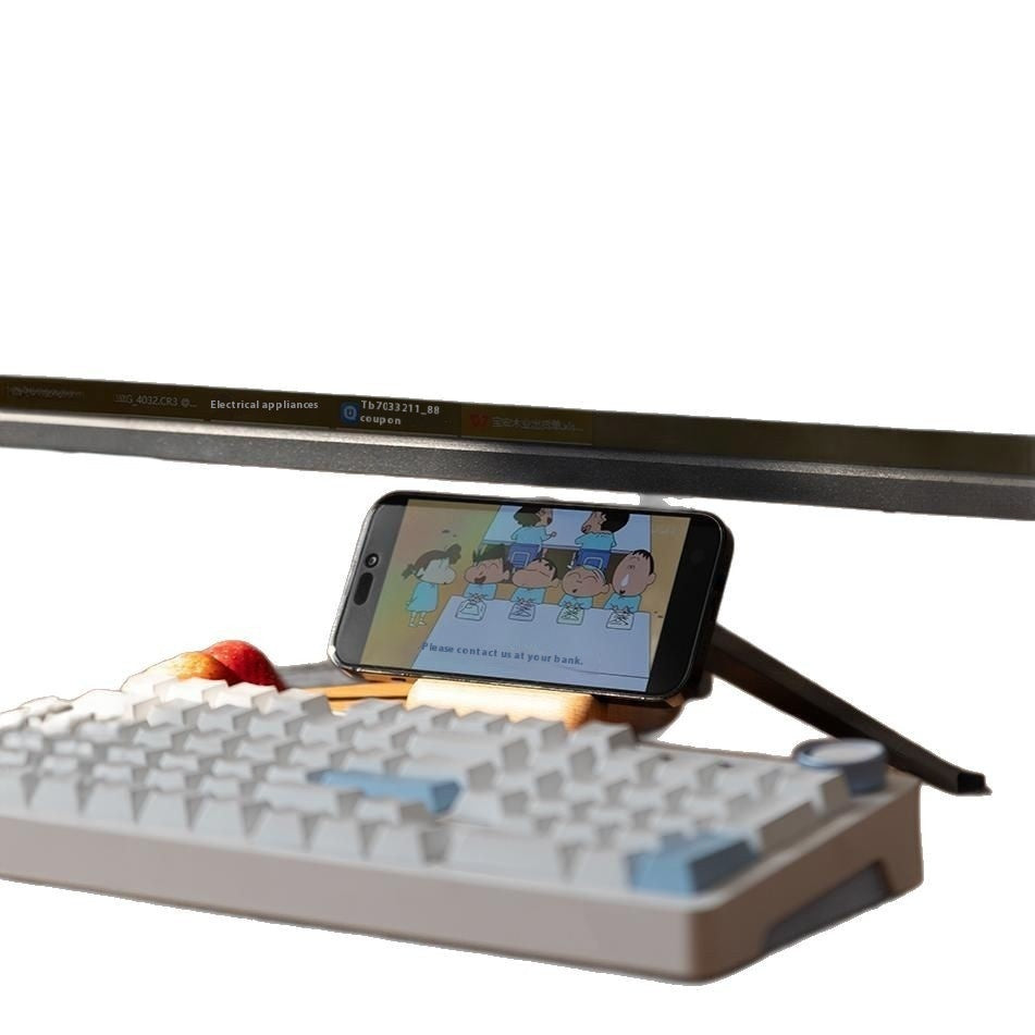 Creative Bunny Wooden Phone Stand – Cute Tatami Style Mobile Holder