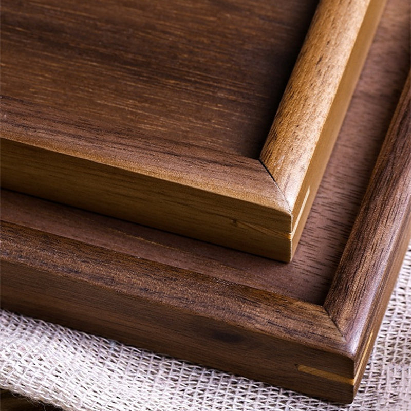 Black Walnut Solid Wood Household Rectangular Tray