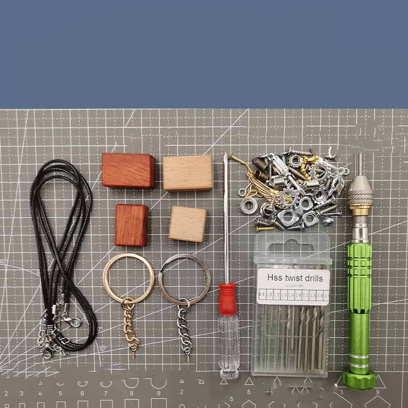 Handmade DIY Wooden Block Robot Keychain Material Pack – Creative Craft Kit